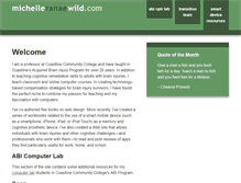 Tablet Screenshot of michelleranaewild.com